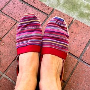 Size 9 Espadrilles- lightly worn- vivid colors